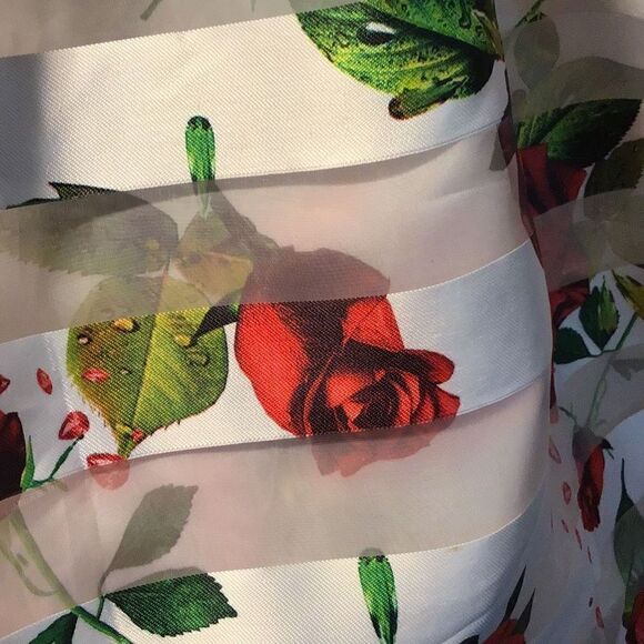 Skirt beautiful sheer rose and tulle skirt by BLVD size small - Picture 4 of 6